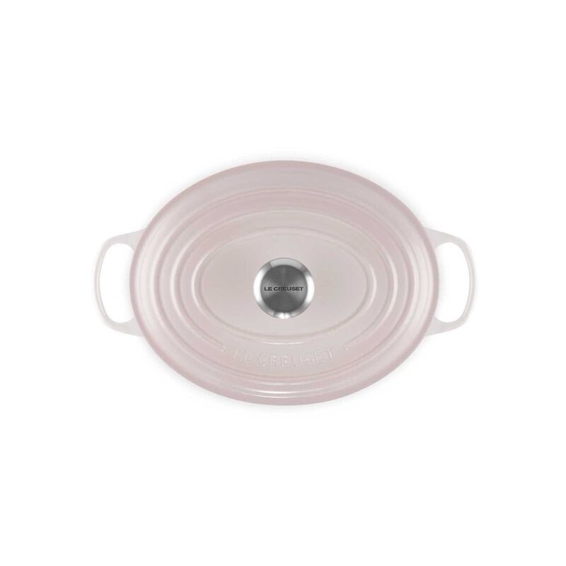 Le Creuset Signature Oval Casserole/Oven 29cm Shell Pink Ss Knob image number 3